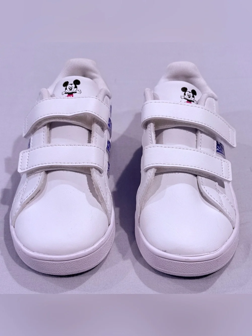 Adidas x Disney Sneakers Boys 10 Girls Mickey Mouse Grand Court White Toddlers